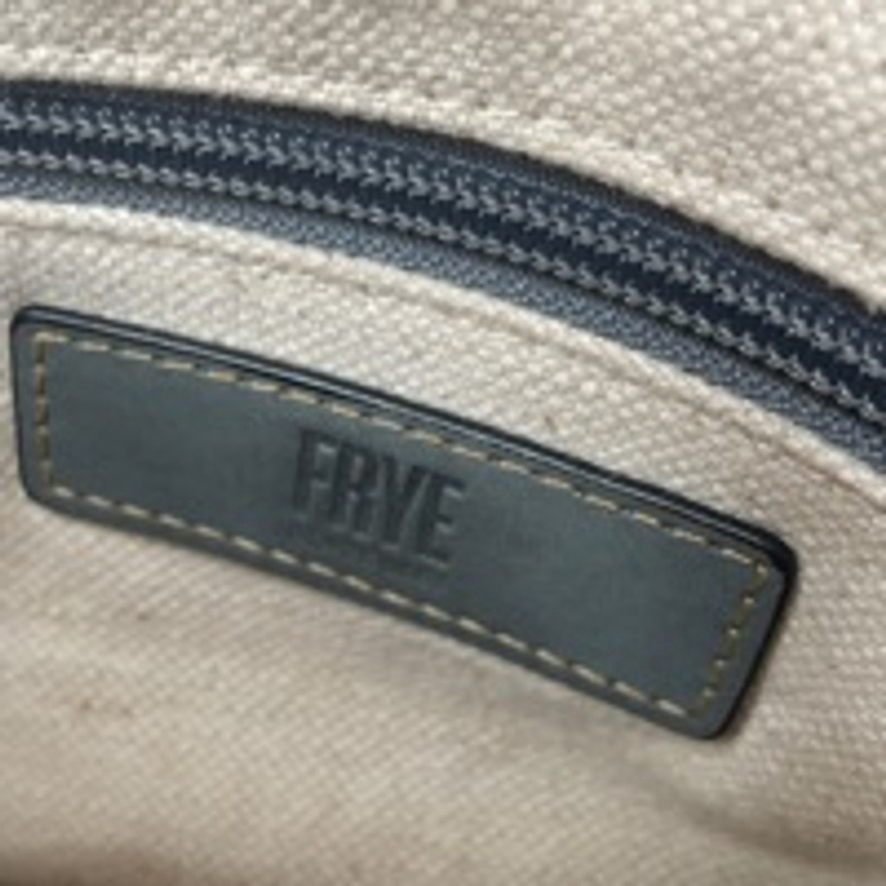 Women's Frye Gray Leather Crossbody Bag VGC - Picture 7 of 11